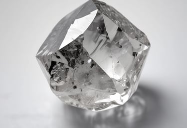 Two diamond rings rest delicately on a rough, textured rock surface, highlighting their sparkle against the muted stone background.