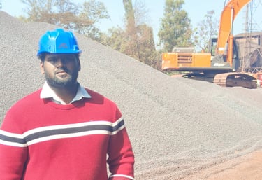 Standing at Iron Ore Pellets Jetty - WAO STEELS AND MINES EXPORT PVT LTD