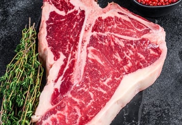 grass-fed beef porterhouse-t-bone