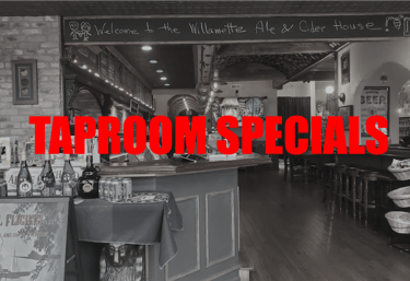 Taproom Specials for craft beer & cider