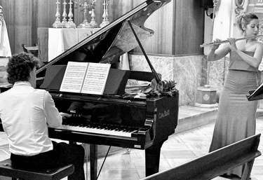 Catalina Roig, flauta travessera i Rafael González, piano