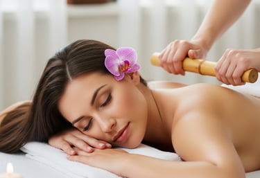 Massagem em Bambú