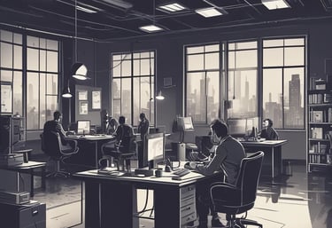 A professional lawyer consulting with a client.