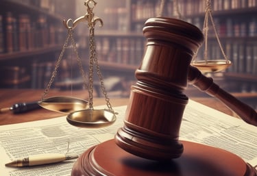 A professional lawyer consulting with a client.