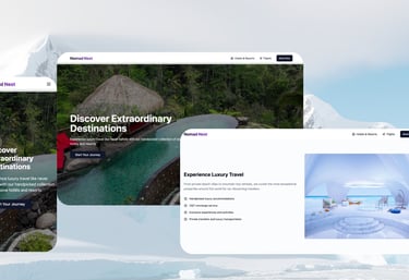 Nomad Nest Website Layout
