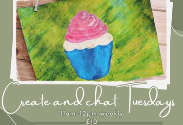 a cupcake with a pink and white cupcake on it