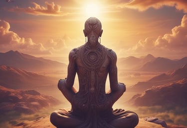 A large window displays a reflective surface with an inspiring quote reading 'WE ARE NOT HUMAN BEINGS ON A SPIRITUAL JOURNEY. WE ARE SPIRITUAL BEINGS ON A HUMAN JOURNEY.' The text is attributed to Pierre Teilhard. The surrounding scene includes reflections of a building facade and some indistinct figures, suggesting a city environment.