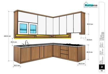 Ukuran Kitchen set ideal | Rumaesa ID