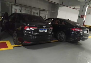 Frota de sedans executivos em BH - Veículos modernos para transporte corporativo