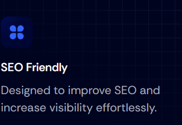 Service offered includes SEO Services that enhance site visibility 