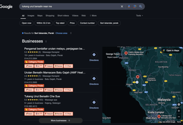 kaedah promosi tukang urut