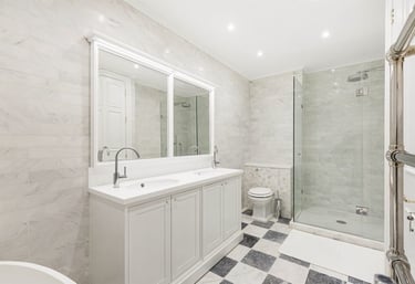 Marble bathroom
