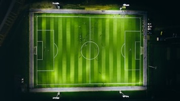 Football Pitch Birds Eye View
