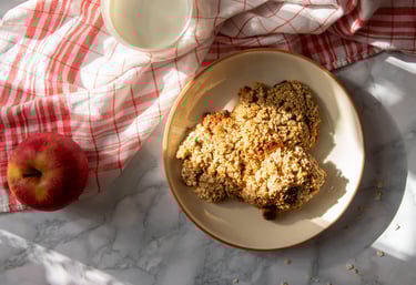 cookies flocons d'avoine compote