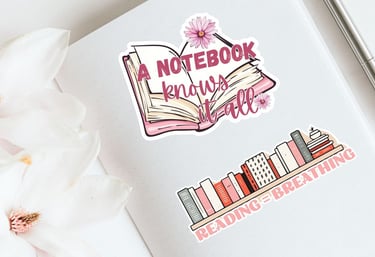 Digital stickers, Printable Sticker Sheets, Printable Bookmarks, Printable Gift Tags