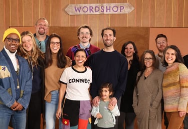 key cast and crew members group photo
