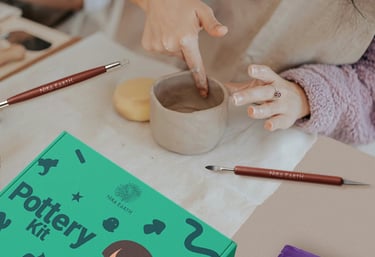 DIY pottery kit eco-friendly crafting set by Nira Earth Canada