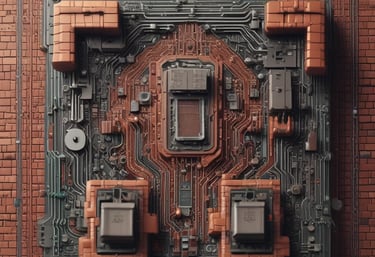 A digital illustration featuring a smartphone floating above a hexagonal platform, with gears and digital elements surrounding it. The screen displays a chatbot interface with various colored speech bubbles. The background is a solid light blue, emphasizing the technological theme. The text 'chatGPT' is displayed in 3D lettering on the right side.