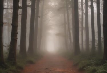 Foggy forest path with faint footprints and morning light, evoking quiet discovery and hidden update