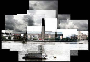 A gigantic joiner photo composition of Tate Modern