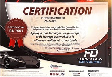 certifications detailing