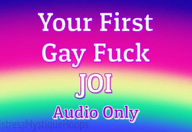 Your First Gay Fuck JOI Audio Only thumbnail with Mistress Mystique Hoops
