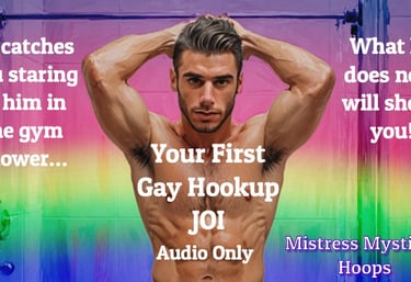 First Gay Hookup JOI Audio Only thumbnail with queer Domme Mistress Mystique Hoops