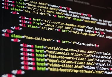 Coding stock image