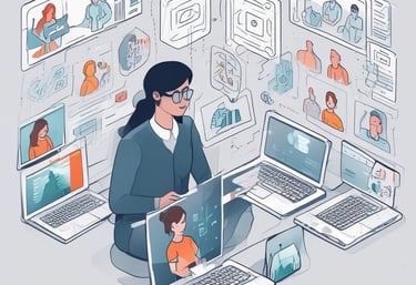 A diverse group of students engaged in a hands-on AI coding workshop