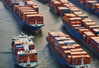 Two hands are holding several menstrual products including a blue menstrual cup, a white and red cloth pad, and two tampons wrapped in plastic.
