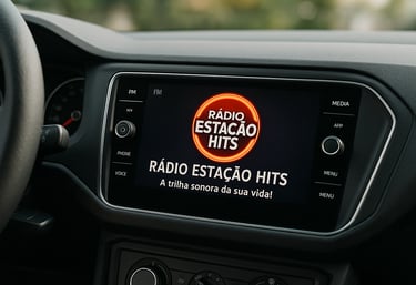 No rádio, no app ou online — leve a Estação Hits com você para todo lugar.