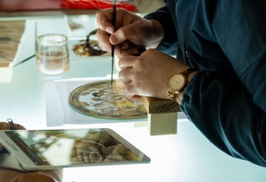 reportage photo peinture verrier