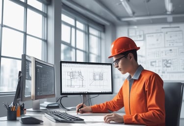 A computer screen displaying a 3D modeling software with the words 'AIC MEDIA' in purple, extruded text. The background is a pale yellow with grid lines visible on the virtual floor.