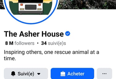 a twitter account with a twitter account for the asher house