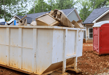 A house renovation debris cleanup in Houston
