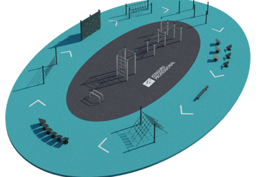 Parcours sportif et ludique pour enfants Kenguru Pro