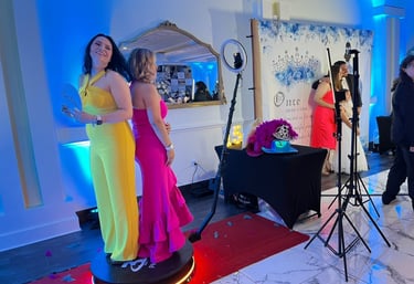 alt="360 photo booth quinceañera Rockville Maryland''