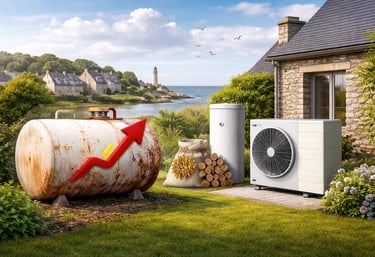 prix du fioule en très forte hausse infographie bretagne Rennes saintmalo