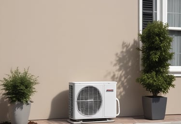 Une pompe à chaleur à Rennes en Bretagne ventillateur air eau chauffage breton