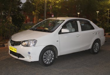Toyota Etios Car Rental in Chennai – 3+1 Seater for Local and Outstation Trips by Thangavelu Travels