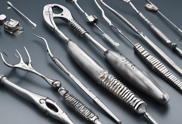 A close-up view of several dental molds aligned and held in place by a metal apparatus. The molds display detailed tooth imprints, suggesting they are used for dental purposes. The setting appears to be industrial or clinical, focusing on precision and functionality.