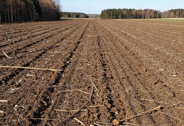 A restored meadow looking clean and managed, highlighting the environmentally responsible result of forestry mulching.