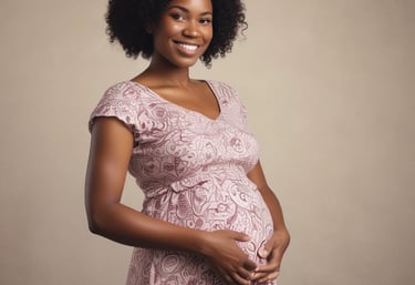 A comforting scene depicting a support group for pregnant women.