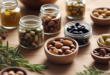 Close-up of creamy artisan nut butter spread on rustic bread with nuts scattered around.