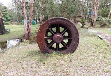 remains of the tin dredging khao lampi hat thai mueang national park