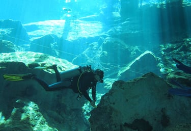 mexico cenote diving