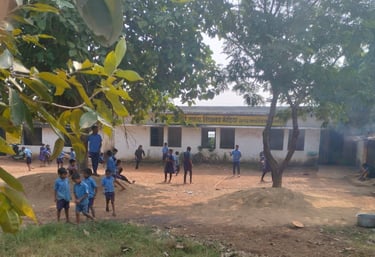 students playing