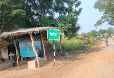sign board of Binaudha