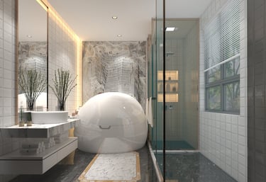 Dreampod V-Max in a bathroom 
