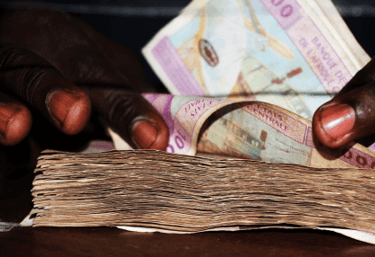 billet de dix mille franc CFA